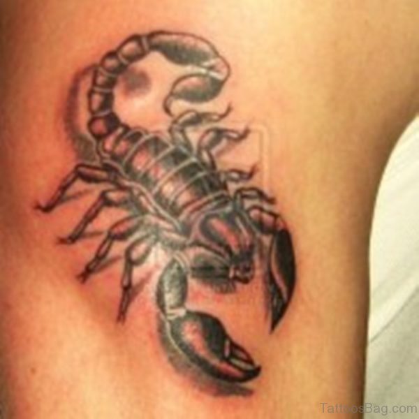 3D Scorpion Tattoo Design 