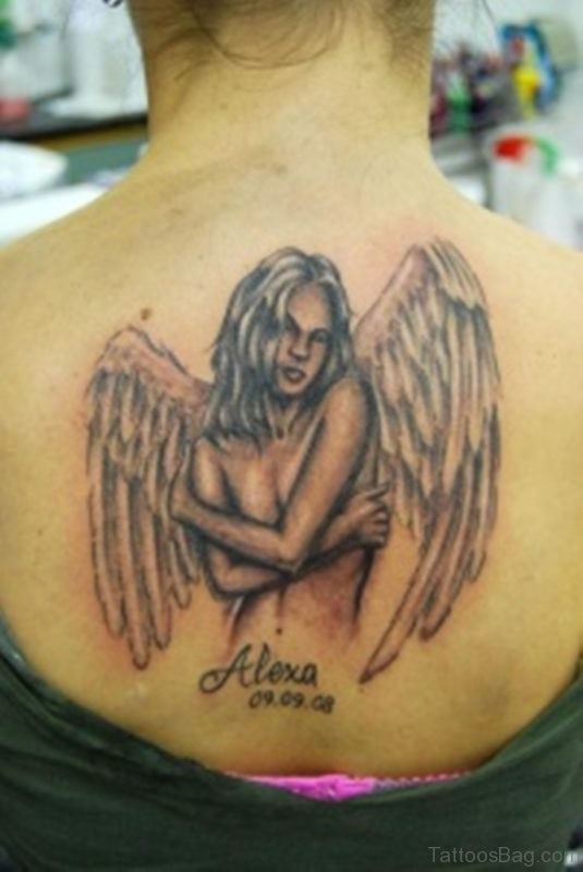 Alexa Memorial Angel Tattoo