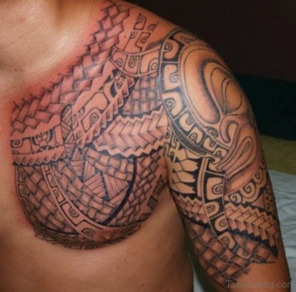 Amazing Celtic Shoulder Tattoo For Men