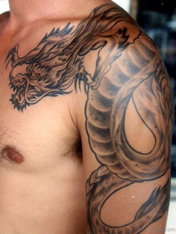 Amazing Chinese Dragon Tattoo Design