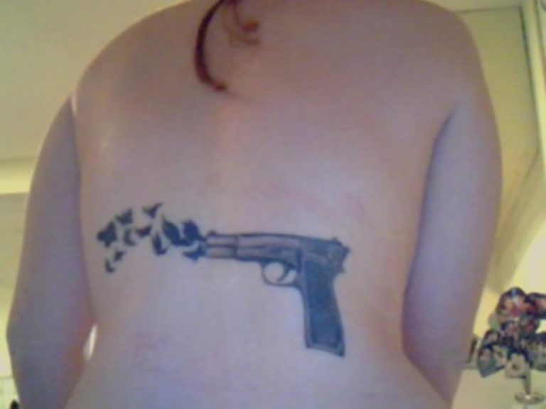 Ultra Modern Gun Tattoos For Back Tattoo Designs Tattoosbag