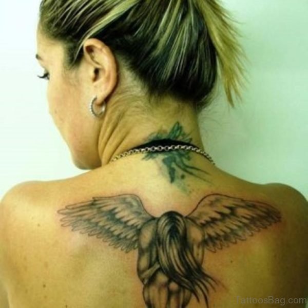 Amazing Memorial Angel Tattoo