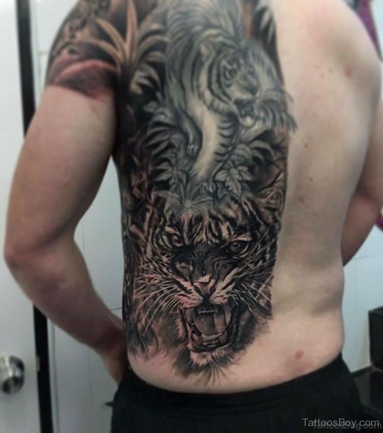 60 Wild Tiger Tattoos For Back