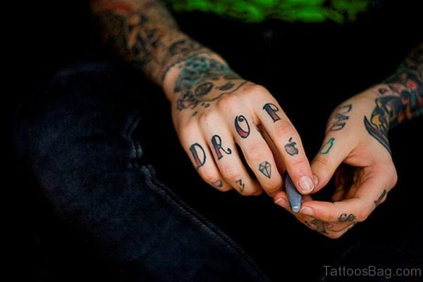 Amazing knuckle Tattoo
