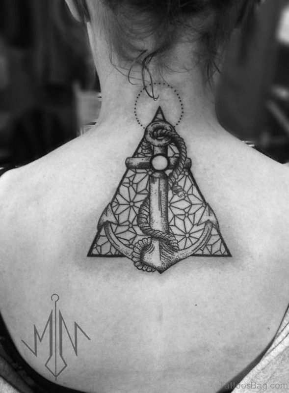 Geometric Anchor Tattoo