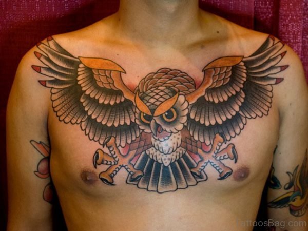 Angry Owl Tattoo