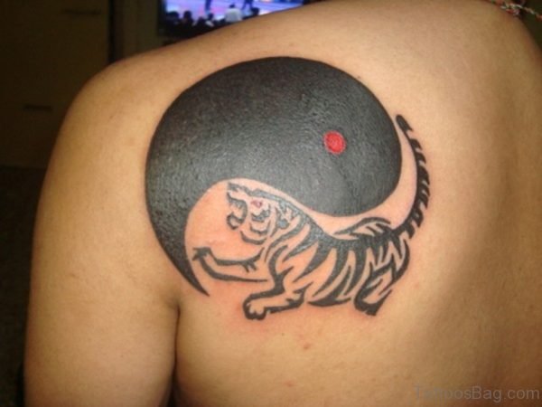 Angry Tiger Yin Yang Tattoo