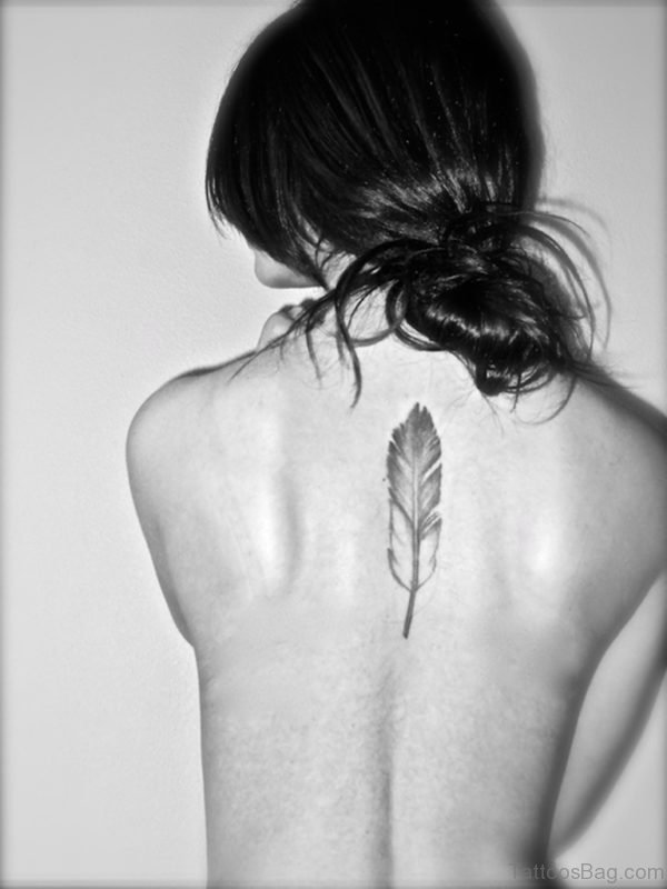 Attractive Feather Tattoo