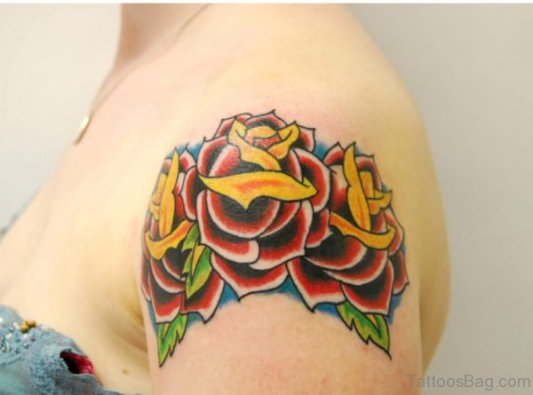 Attractive Rose Tattoo Design