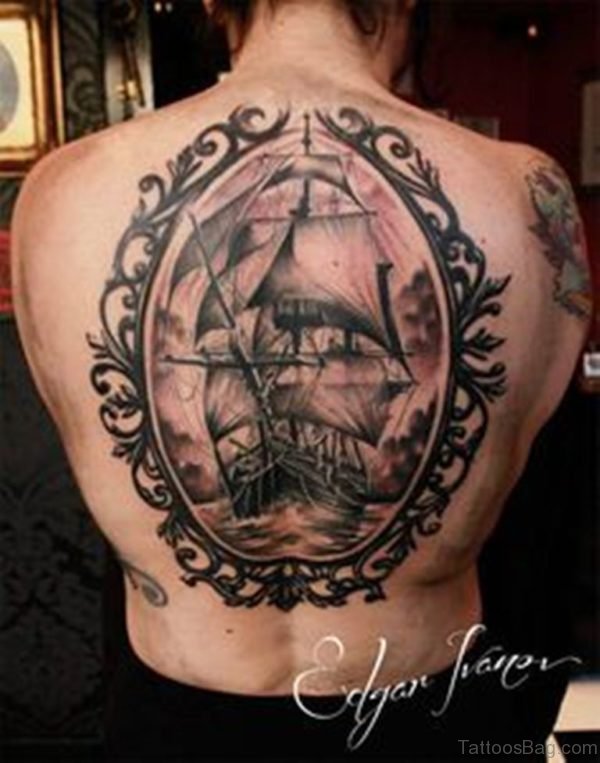 Attractive Ship Tattoo