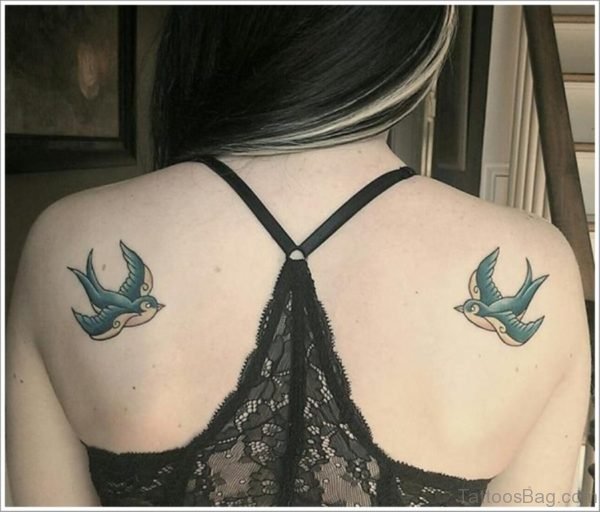 Attractive Swallow Tattoo