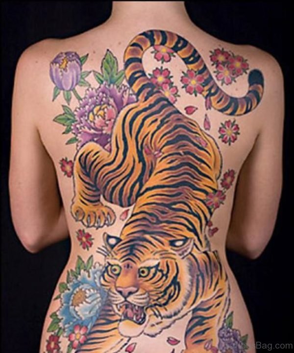 Attractive Tiger Tattoo
