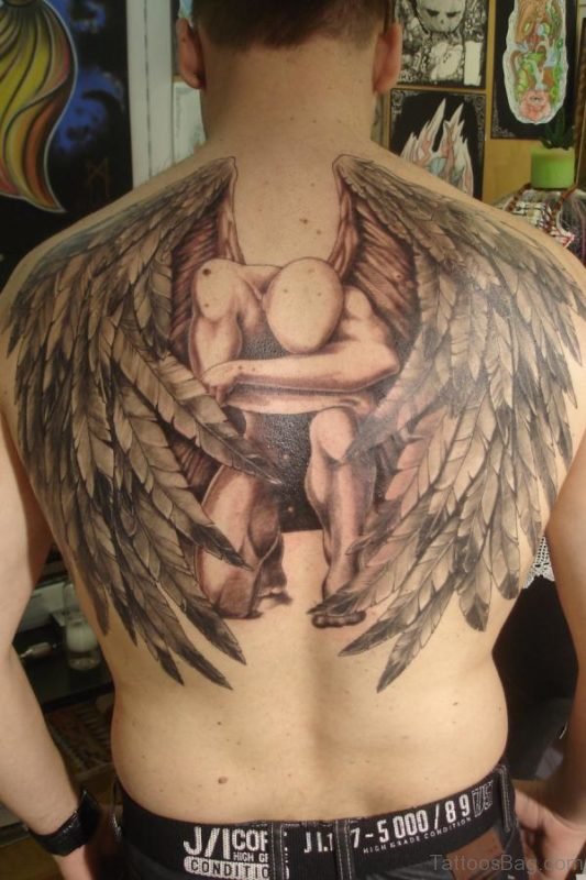 Awesome  Angel Tattoo