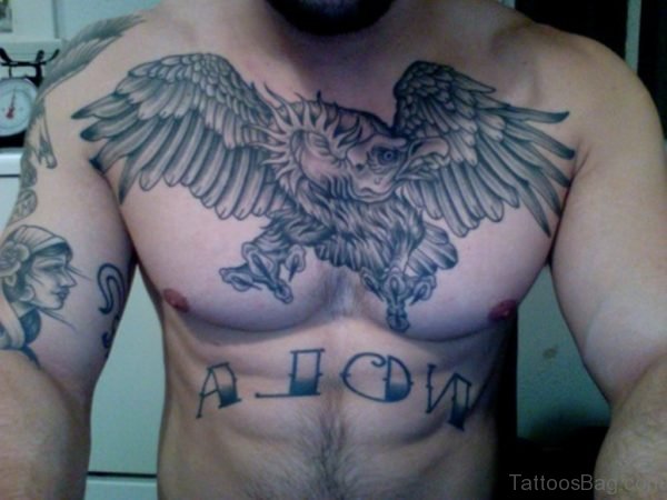 Awesome Eagle Tattoo On Chest