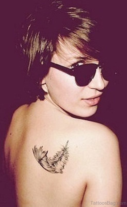 Awesome Feather Tattoo