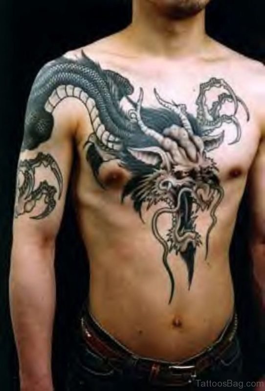 Awesome Japanese Dragon Tattoo