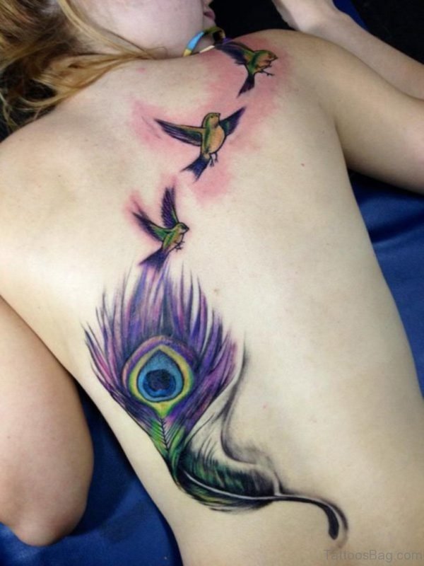 Awesome Peacock Feather Tattoo 
