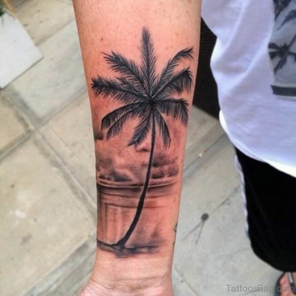 Awesome Palm Tree Tattoo