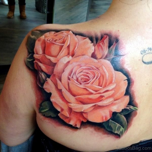 Awesome Rose Flower Tattoo
