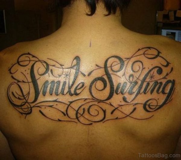 Awesome Wording Tattoo 