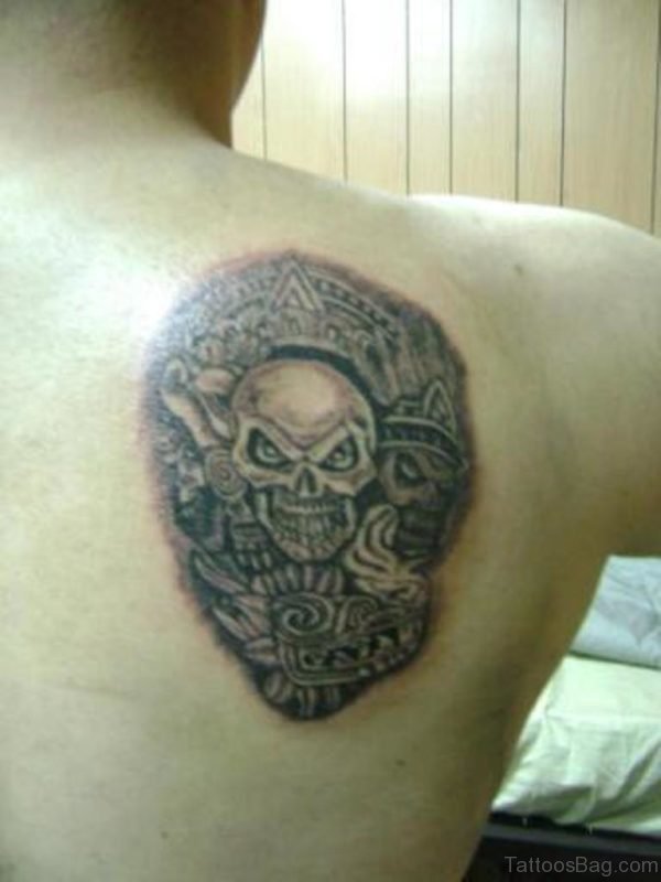 Aztec Tattoo On Back