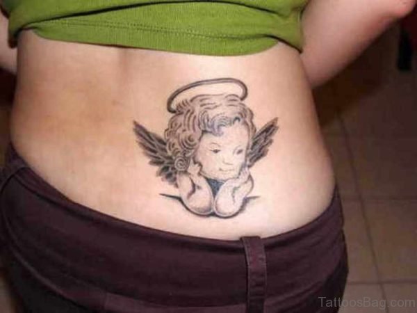 Baby Memorial Angel Tattoo Design