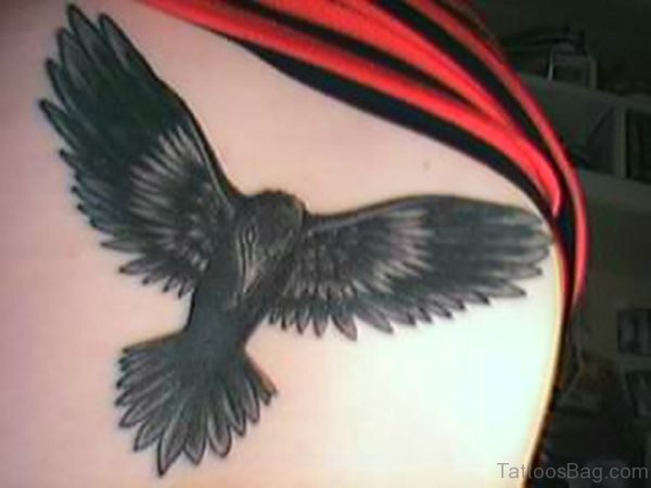Back Crow Tattoo