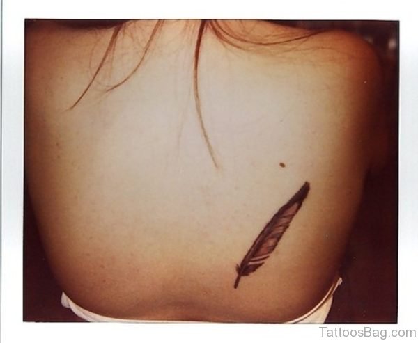 Back  Feather Tattoo Design