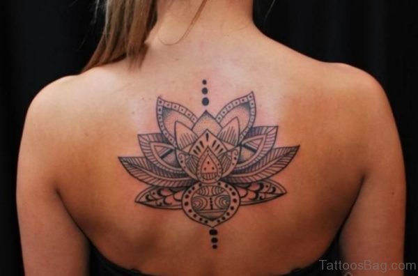 Geometric Flower Tattoo