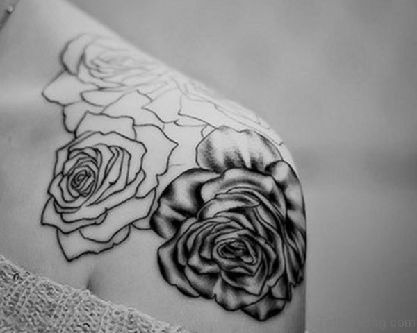 Beautiful Black And White Rose