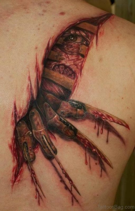 Horror Hand Tattoo