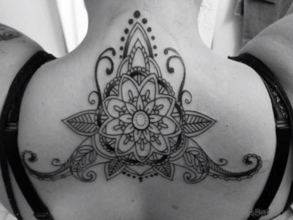 Beautiful Mandala Tattoo for Girls on Back