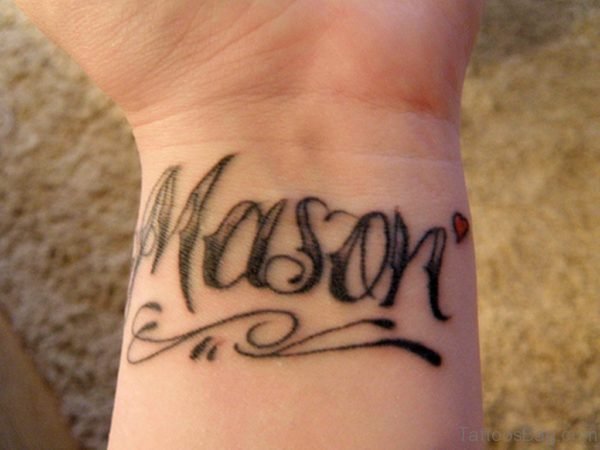 Beautiful mason Tattoo On Wrist