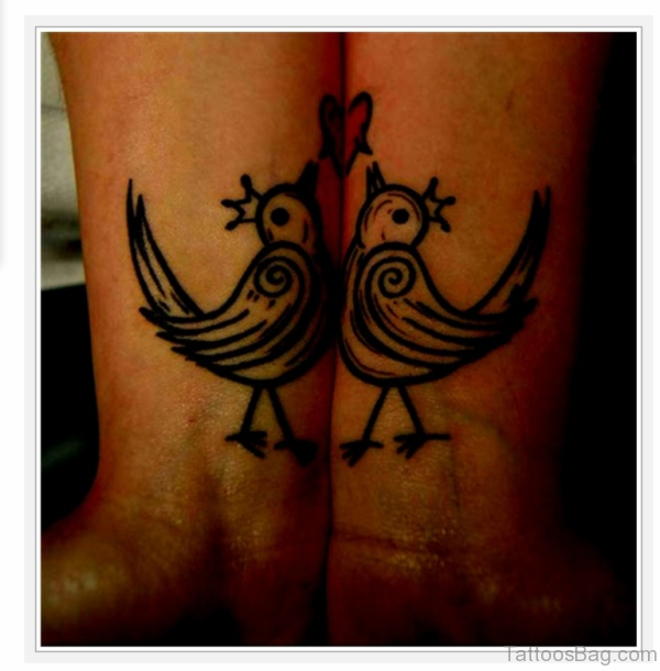 Beautiful Matching Couples Tattoo