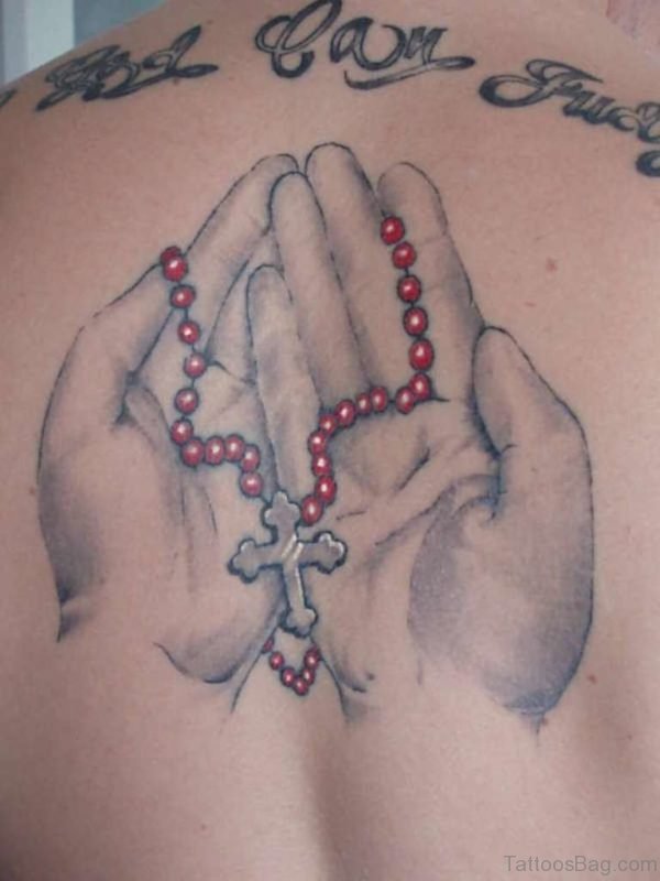 Beautiful Praying Hands Tattoo