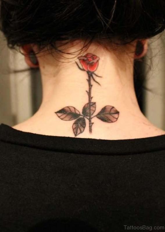 Beautiful Rose Tattoo For Women