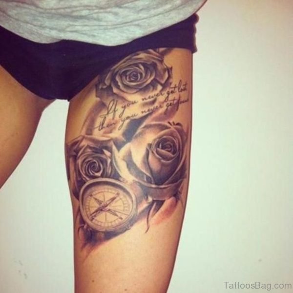 Beautiful Rose Tattoo