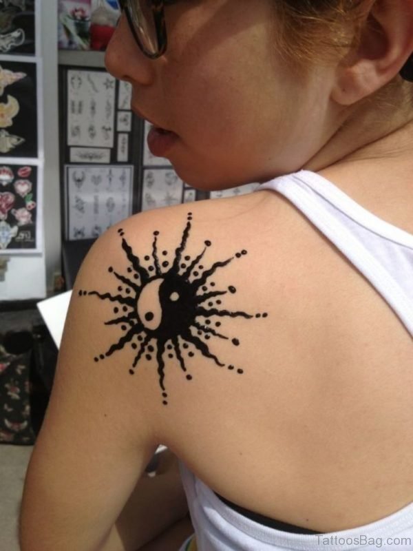 Beautiful Sun Design Tattoo