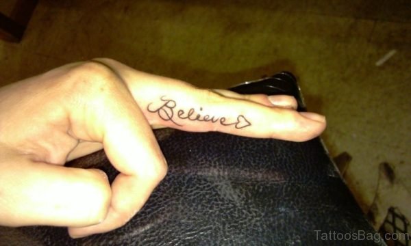 Believe Word Tattoo