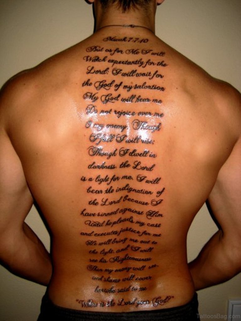 52 Religious Bible Verses Tattoos Designs On Back Free Tattoo Ideas 