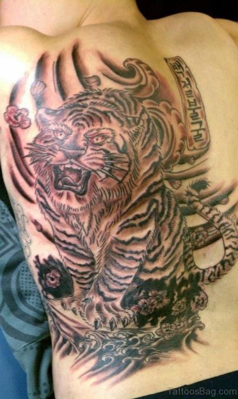 Big Asian Tiger Tattoo