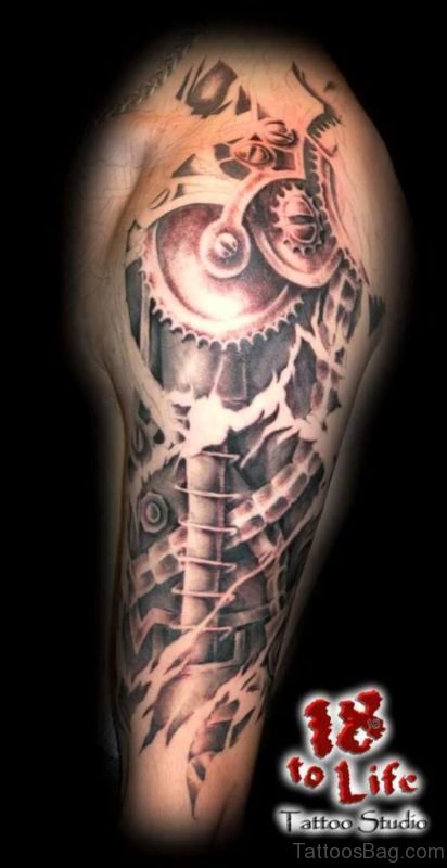 Bio Mechanical Tattoo Design Picture