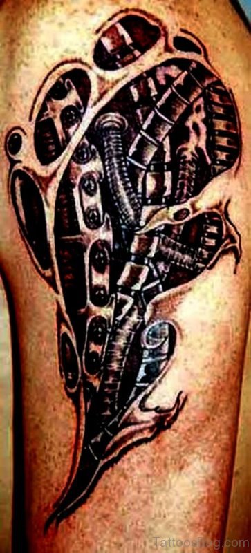 Bio-Mechanical Tattoo Design