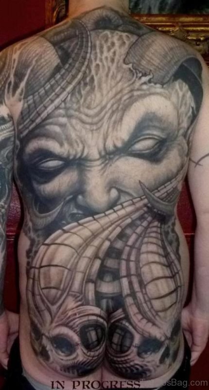 Biomechanical Demon  Tattoo