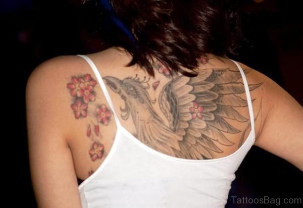 Bird Tattoo On Back