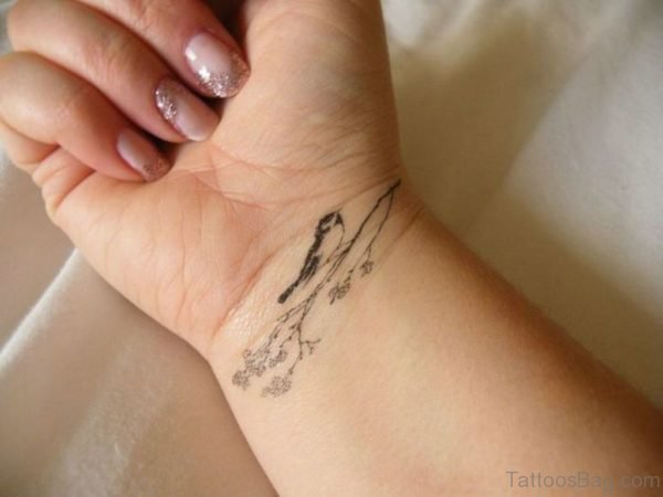 Bird Tattoo On Wrist