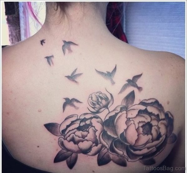 Birds And Rose Tattoo
