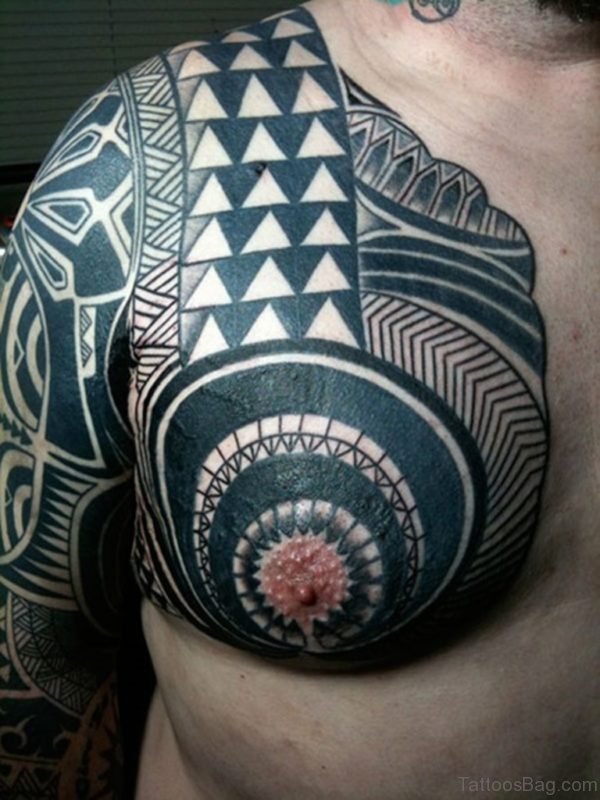 Black Ink Maori Tribal Tattoo