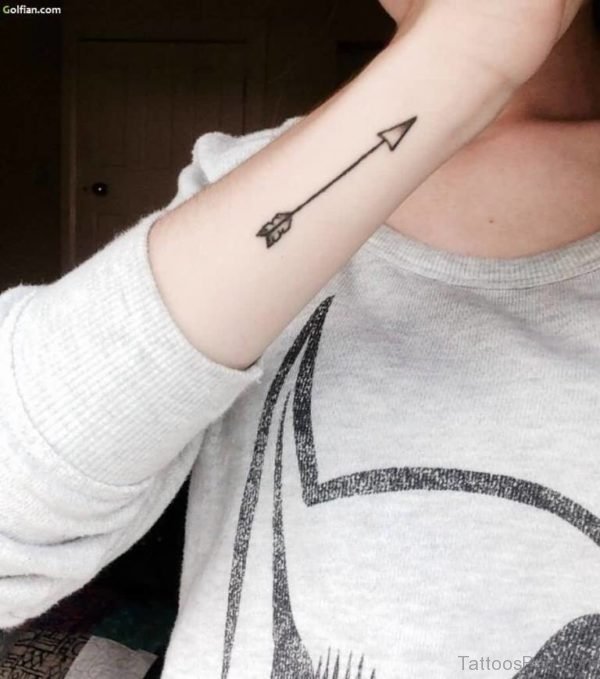Black Outline Tattoo On Wrist