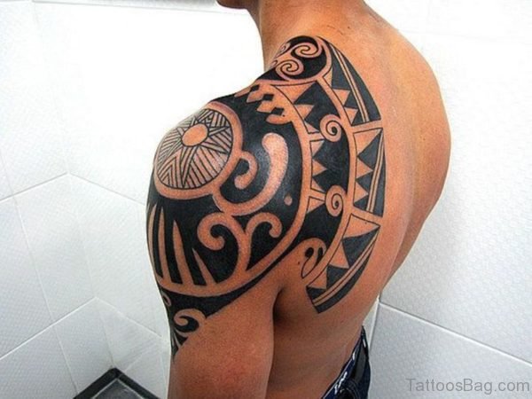 Black Tribal Designer Tattoo